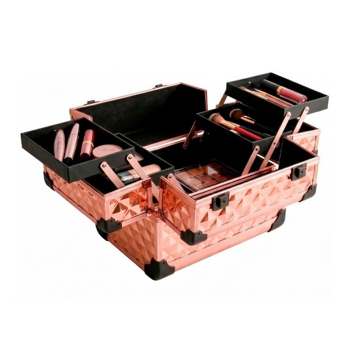 Cofre Neceser Cosmetiquera Profesional Maquillaje Rigida