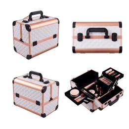 Cofre Neceser Cosmetiquera Profesional Maquillaje Rigida