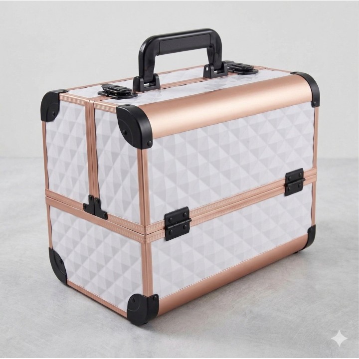 Cofre Neceser Cosmetiquera Profesional Maquillaje Rigida
