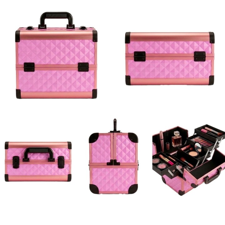 Cofre Neceser Cosmetiquera Profesional Maquillaje Rigida