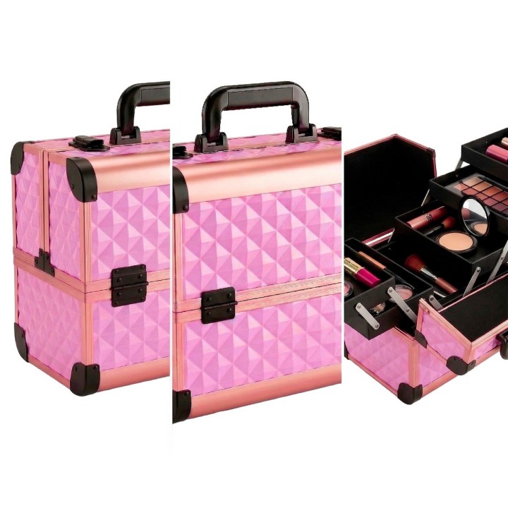 Cofre Neceser Cosmetiquera Profesional Maquillaje Rigida