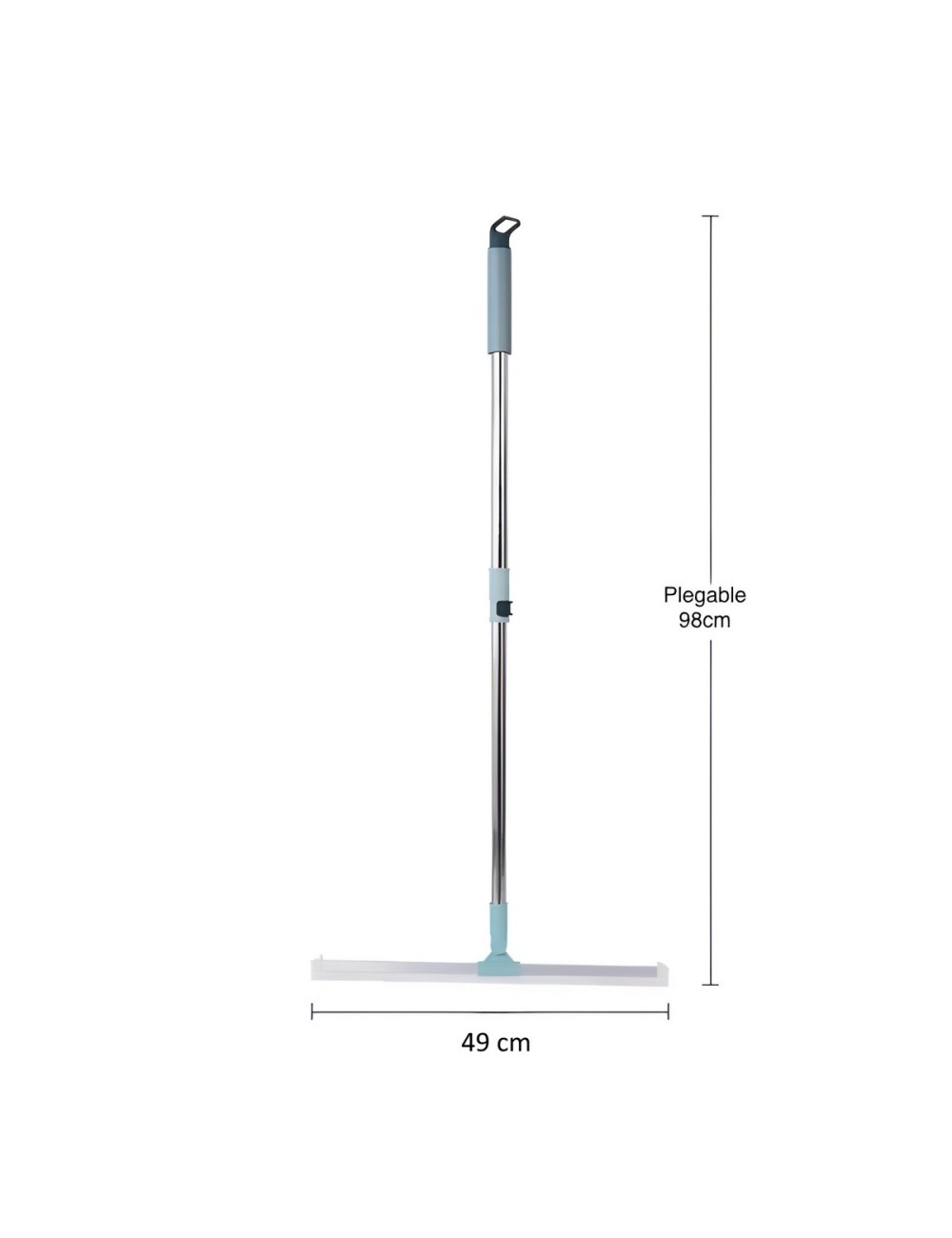Escoba Mágica Raspador De Silicona 49cm Limpia Vidrios Pisos