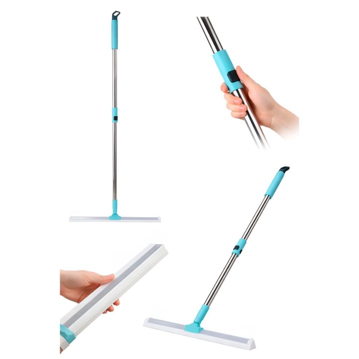 Escoba Mágica Raspador De Silicona 49cm Limpia Vidrios Pisos