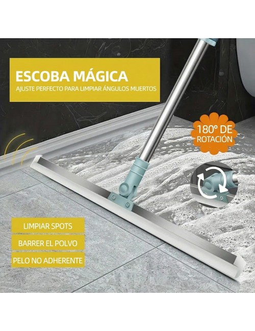 Escoba Mágica Raspador De Silicona 36cm Limpia Vidrios Pisos