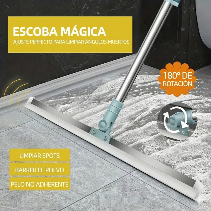 Escoba Mágica Raspador De Silicona 36cm Limpia Vidrios Pisos