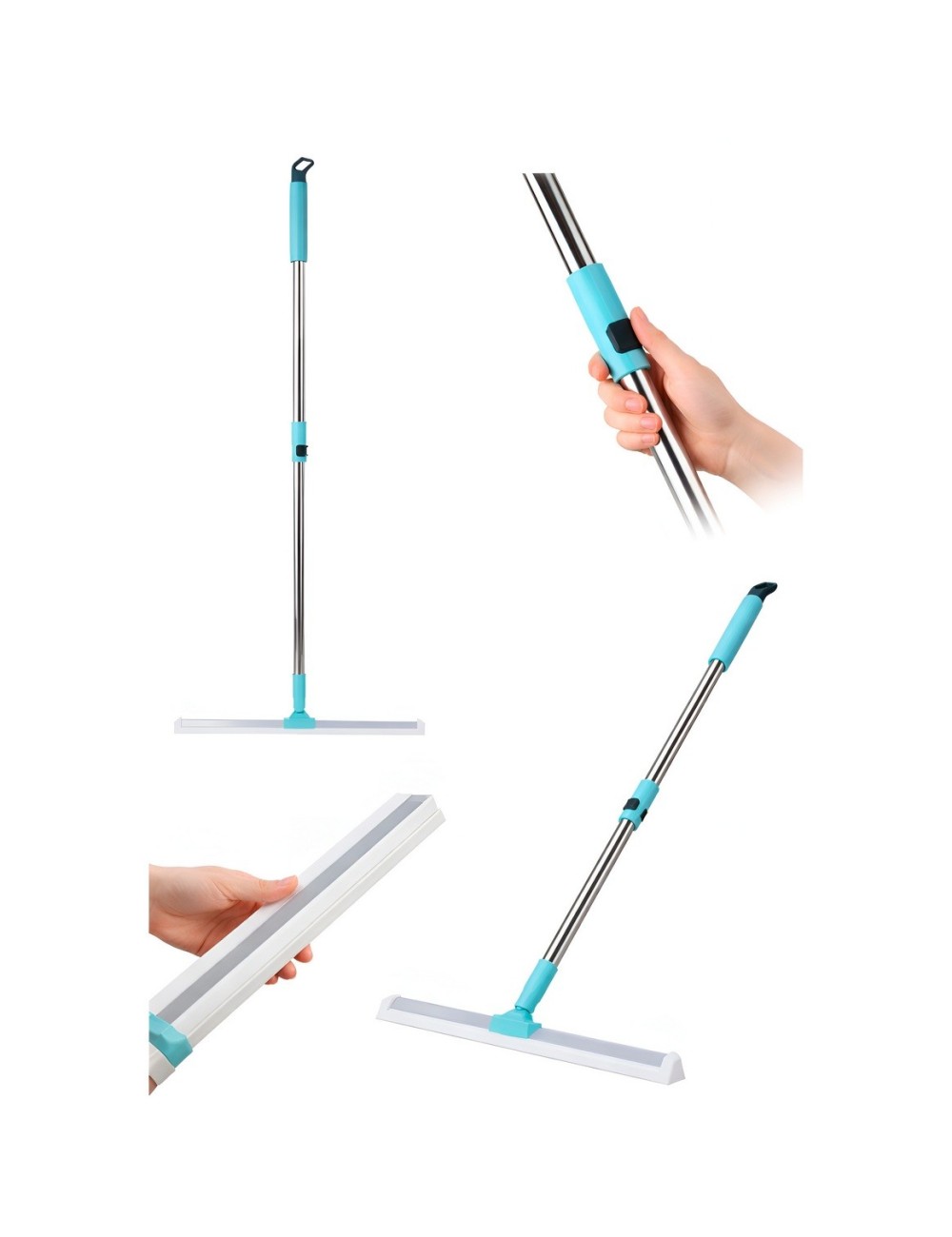 Escoba Mágica Raspador De Silicona 36cm Limpia Vidrios Pisos