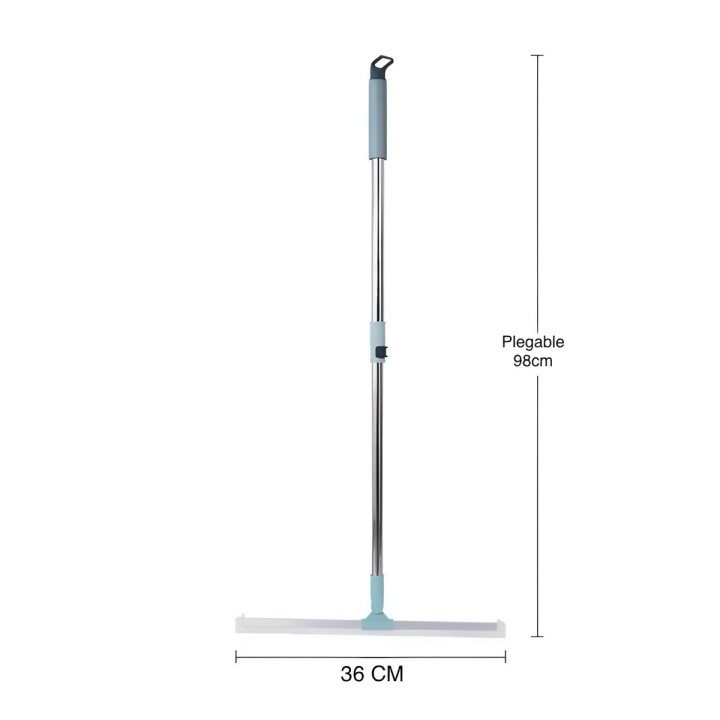 Escoba Mágica Raspador De Silicona 36cm Limpia Vidrios Pisos