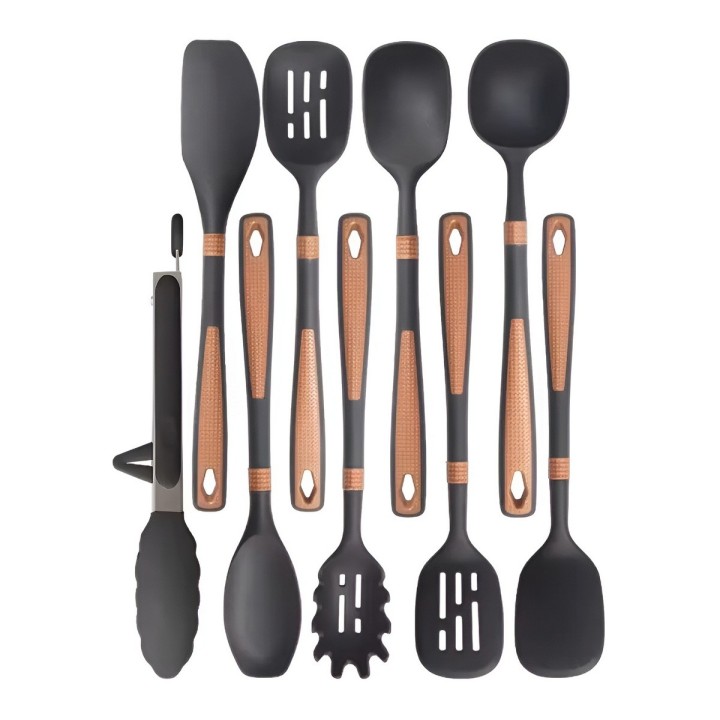 Set Juego Utensilios De Cocina Silicona Antiadherente 14 Pcs