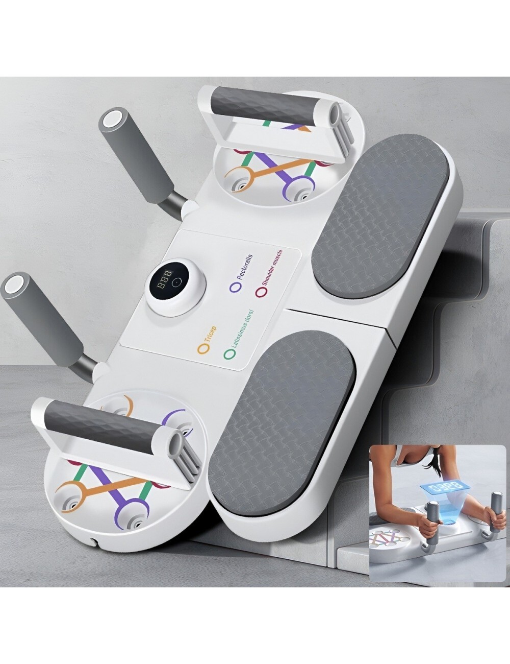 Tabla De Flexiones Push Up Inteligente 10 En 1 Con Contador