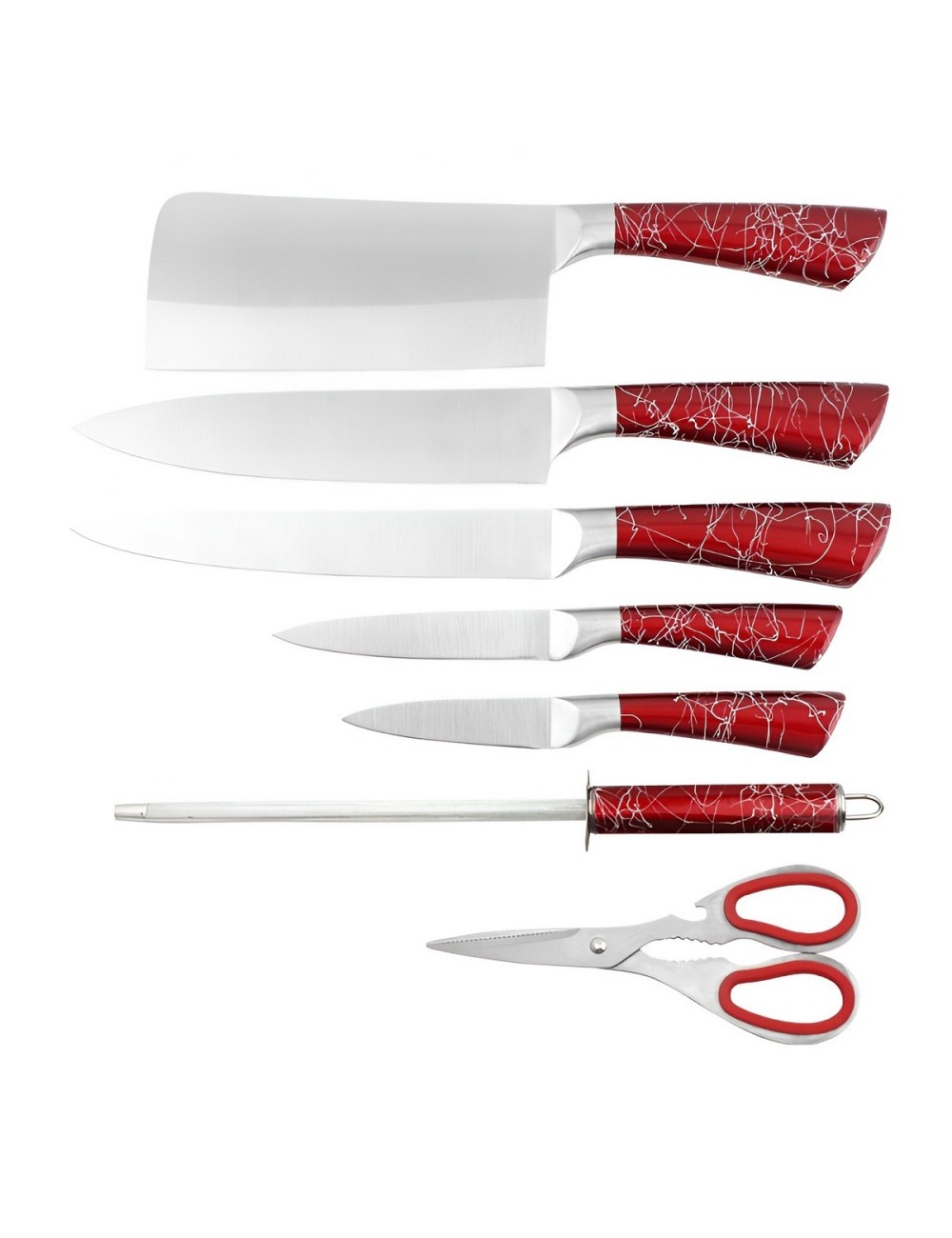 Set Juego De Cuchillos De Cocina Acero Inoxidable 8 Piezas