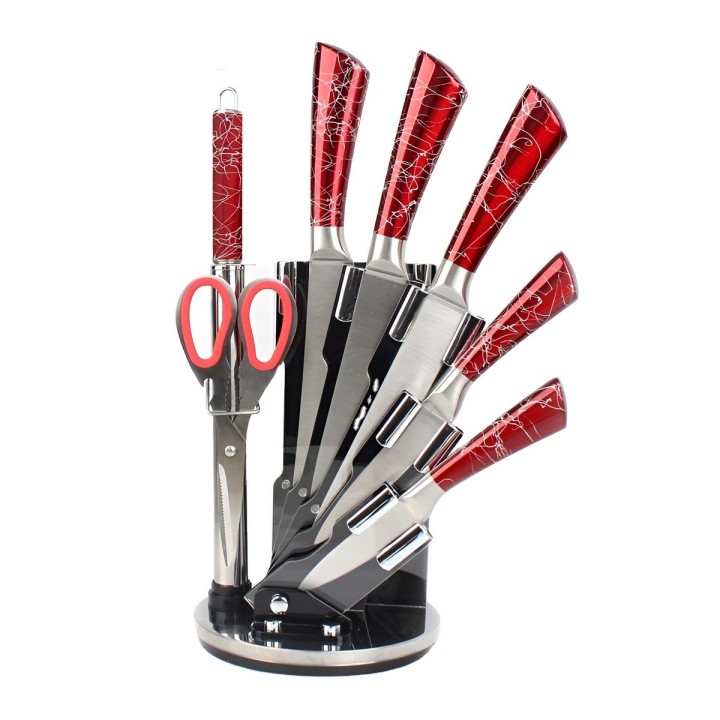 Set Juego De Cuchillos De Cocina Acero Inoxidable 8 Piezas