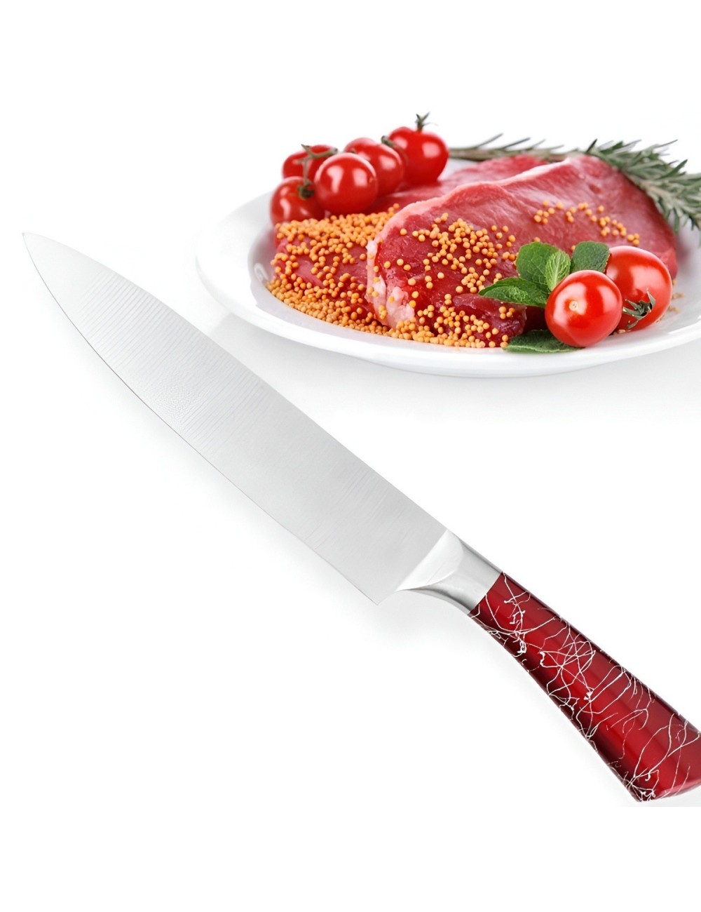 Set Juego De Cuchillos De Cocina Acero Inoxidable 8 Piezas