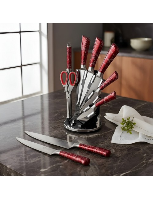 Set Juego De Cuchillos De Cocina Acero Inoxidable 8 Piezas