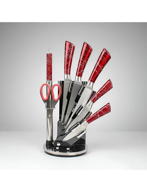 Set Juego De Cuchillos De Cocina Acero Inoxidable 8 Piezas