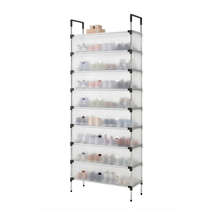 Organizador Zapatero Premium 10 Niveles Antipolvo Con Tapa