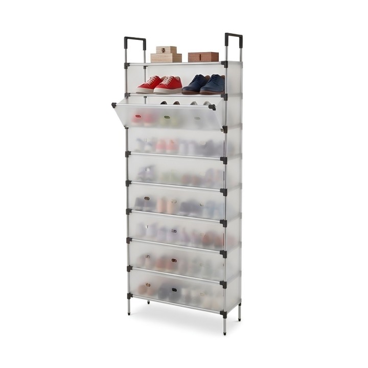 Organizador Zapatero Premium 10 Niveles Antipolvo Con Tapa