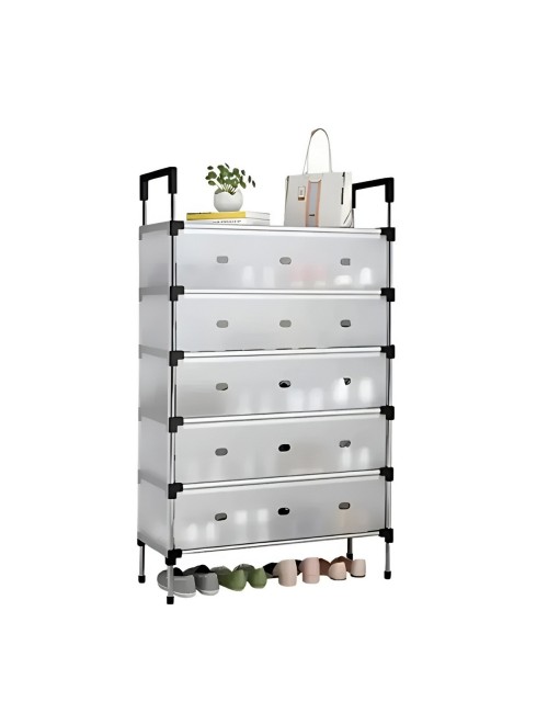 Organizador Zapatero Premium 7 Niveles Antipolvo Con Tapa