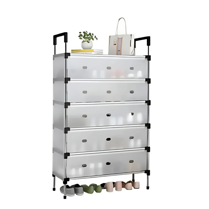Organizador Zapatero Premium 7 Niveles Antipolvo Con Tapa