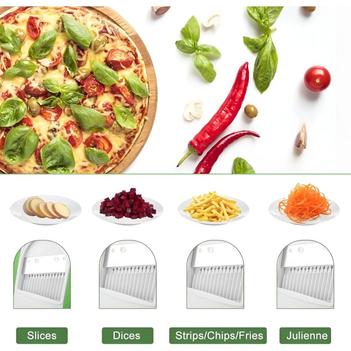 Mandolina Vertical Picador Multiusos Cortador De Vegetales