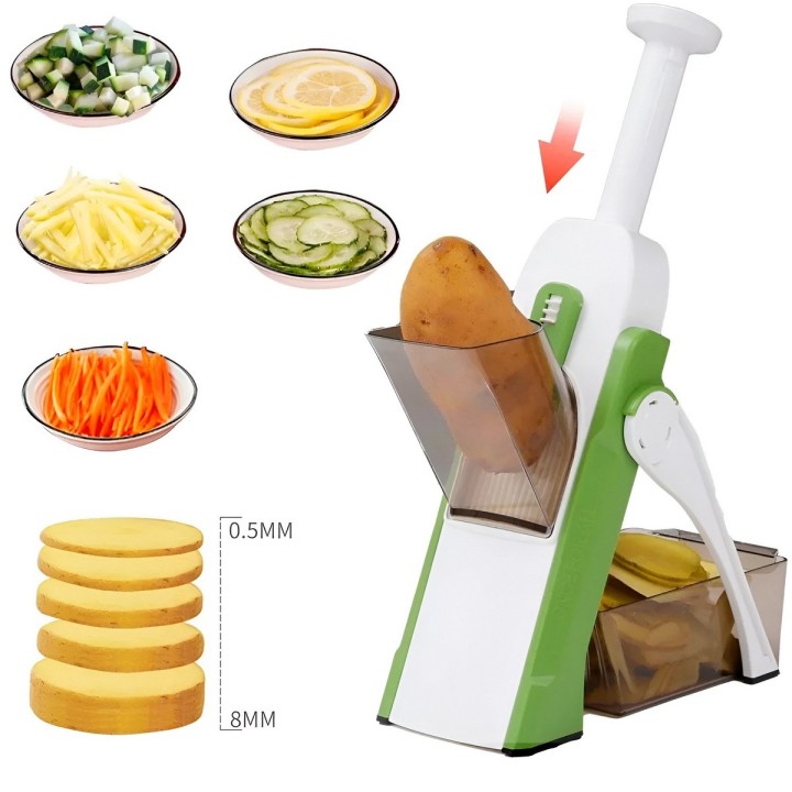Mandolina Vertical Picador Multiusos Cortador De Vegetales