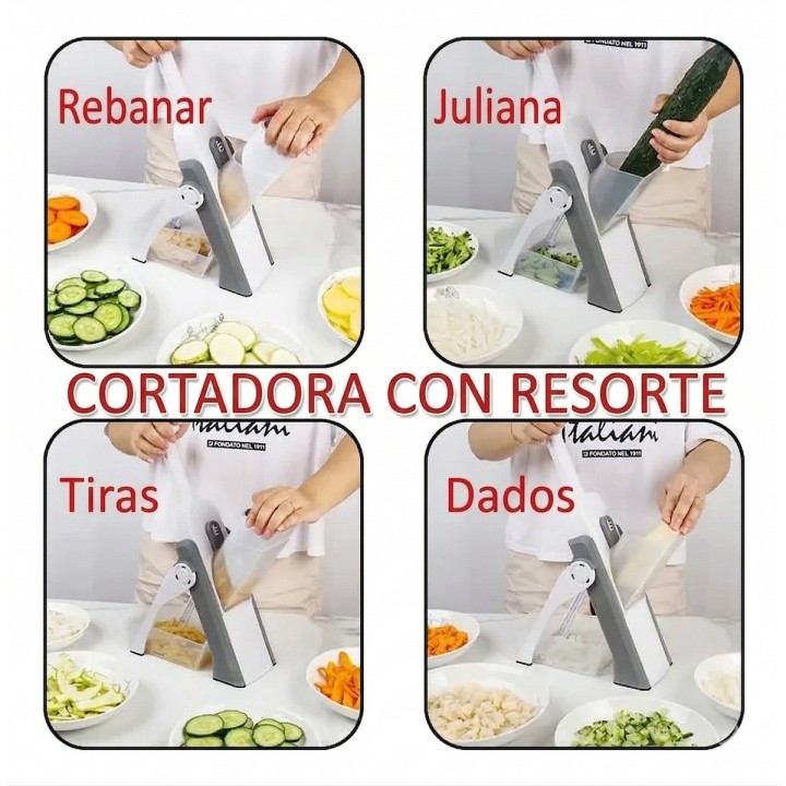Mandolina Vertical Picador Multiusos Cortador De Vegetales