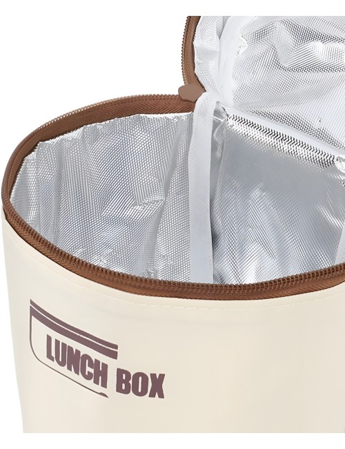 Lonchera Térmica Portátil 2 Recipientes Acero Inoxidable