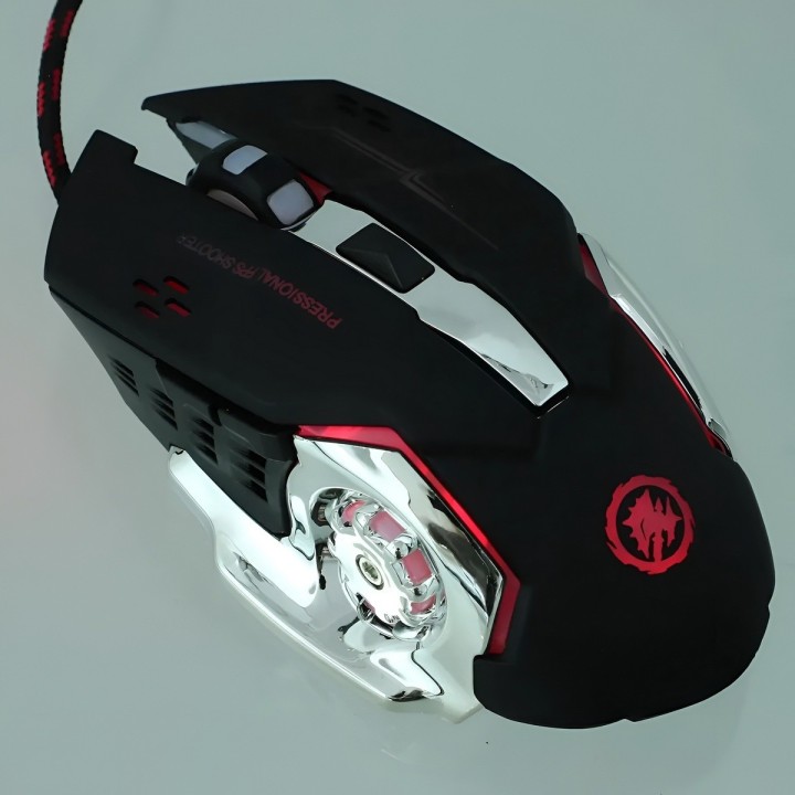 Mouse Gamer Profesional 3200 Dpi Ergonómico Led Jg891