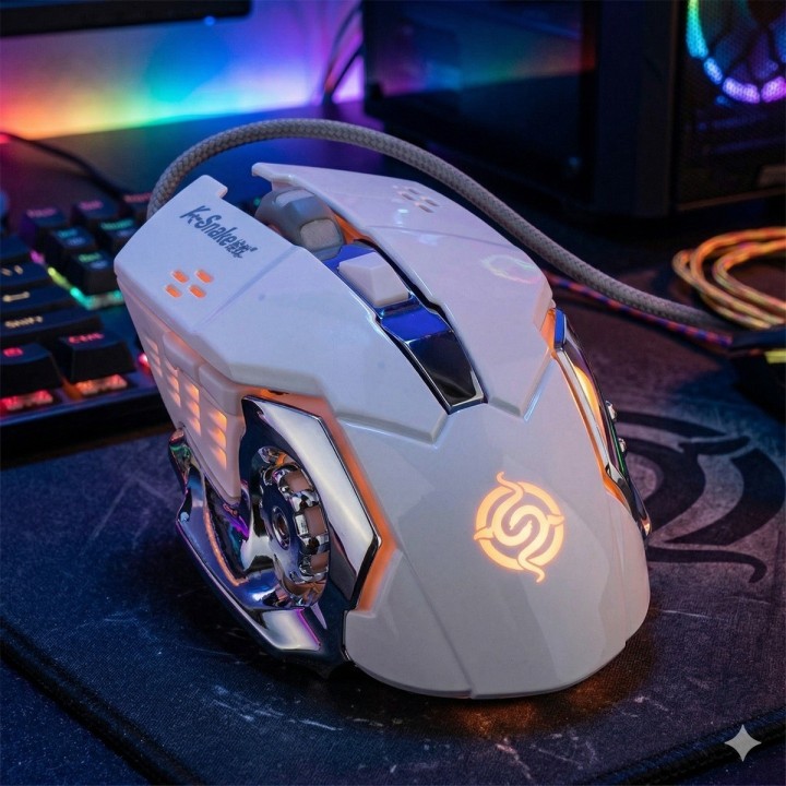 Mouse Gamer Profesional 3200 Dpi Ergonómico Led Jg891
