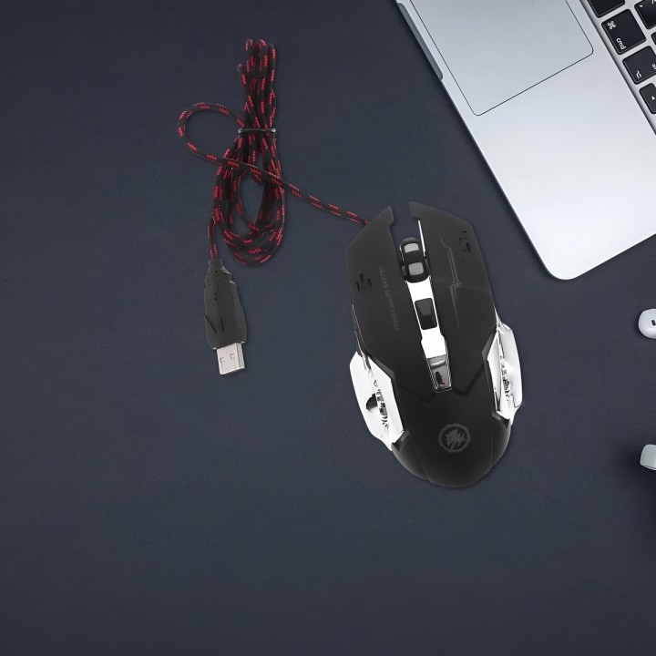 Mouse Gamer Profesional 3200 Dpi Ergonómico Led Jg891