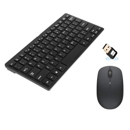 Combo Mini Teclado Y Mouse Inalambrico Ultra Slim Pc Laptop