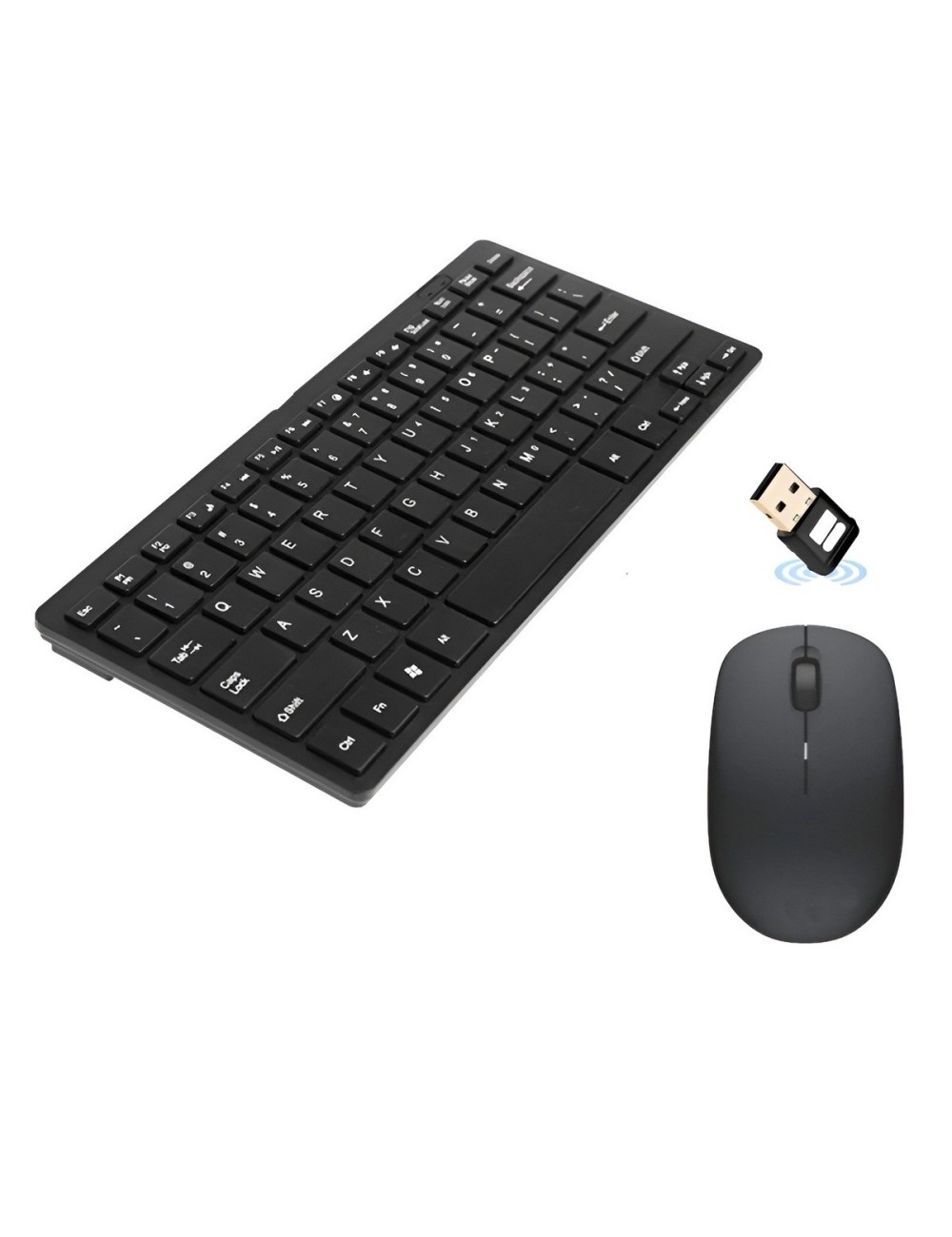 Combo Mini Teclado Y Mouse Inalambrico Ultra Slim Pc Laptop