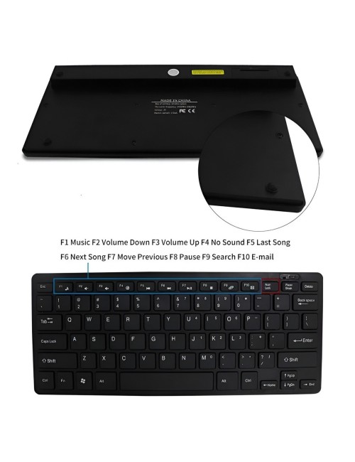 Combo Mini Teclado Y Mouse Inalambrico Ultra Slim Pc Laptop