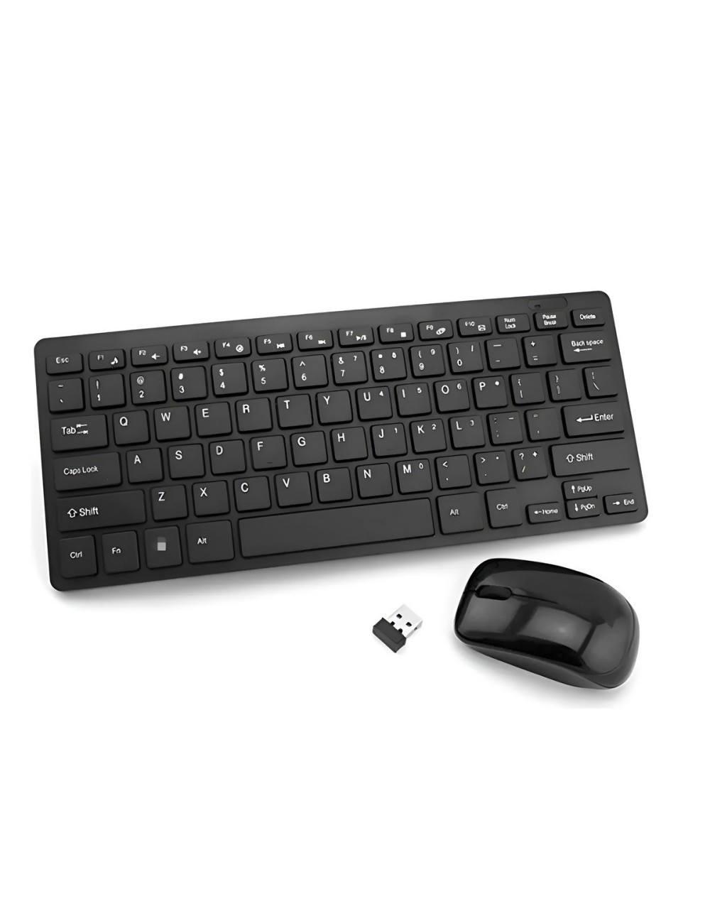 Combo Mini Teclado Y Mouse Inalambrico Ultra Slim Pc Laptop