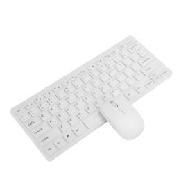 Combo Mini Teclado Y Mouse Inalambrico Ultra Slim Pc Laptop