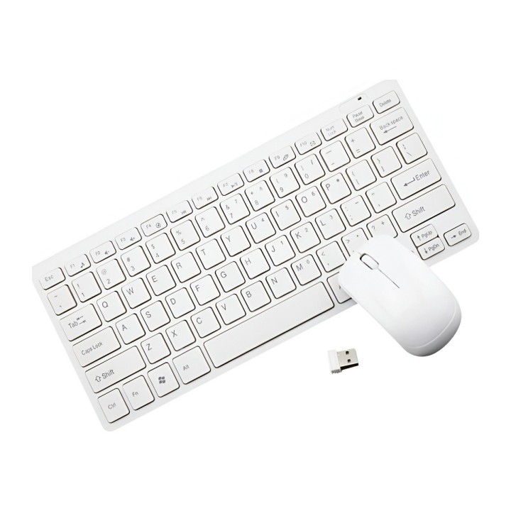 Combo Mini Teclado Y Mouse Inalambrico Ultra Slim Pc Laptop
