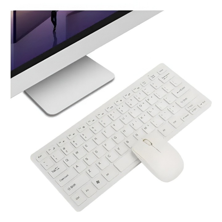 Combo Mini Teclado Y Mouse Inalambrico Ultra Slim Pc Laptop