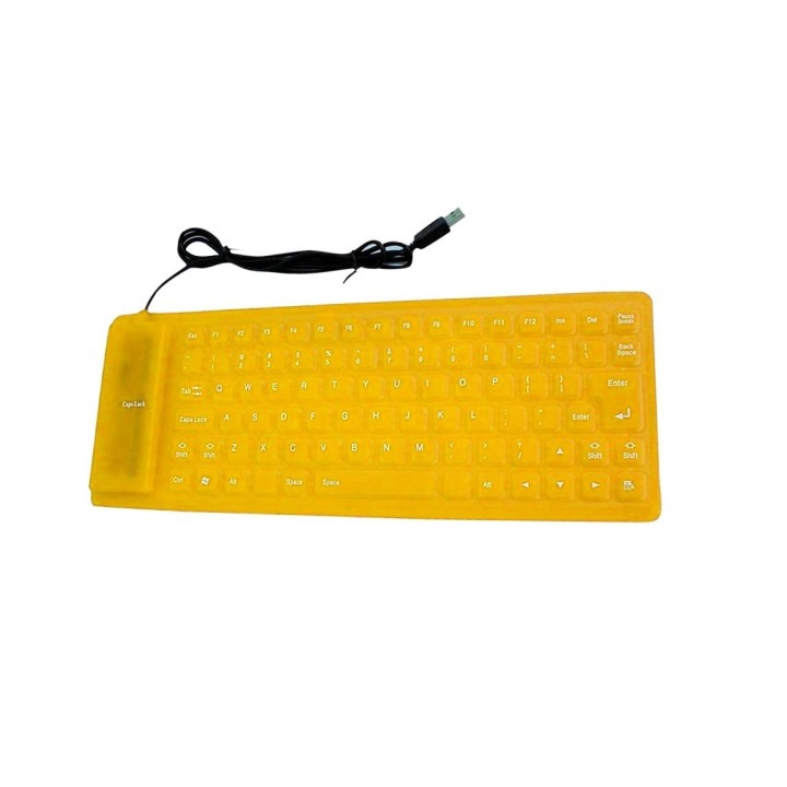 Teclado Flexible Silicona Usb Impermeable Gamer Ergonomico