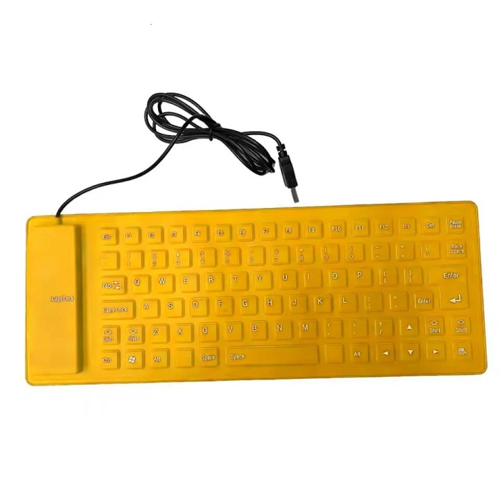 Teclado Flexible Silicona Usb Impermeable Gamer Ergonomico