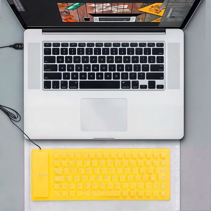 Teclado Flexible Silicona Usb Impermeable Gamer Ergonomico