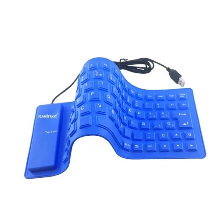 Teclado Flexible Silicona Usb Impermeable Gamer Ergonomico