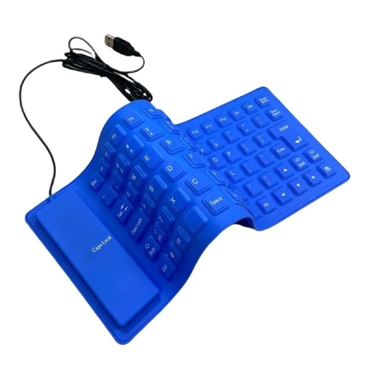 Teclado Flexible Silicona Usb Impermeable Gamer Ergonomico