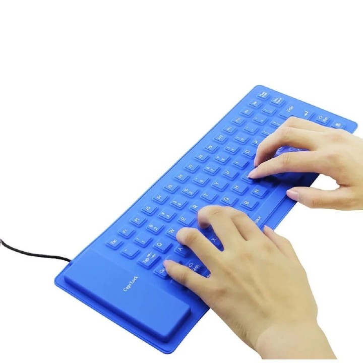 Teclado Flexible Silicona Usb Impermeable Gamer Ergonomico