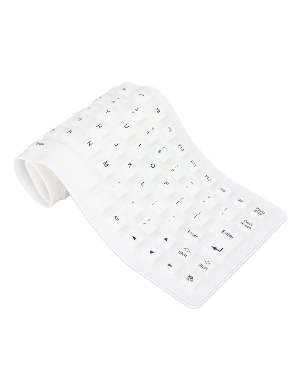 Teclado Flexible Silicona Usb Impermeable Gamer Ergonomico