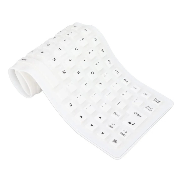 Teclado Flexible Silicona Usb Impermeable Gamer Ergonomico