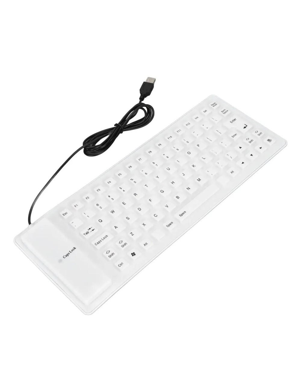 Teclado Flexible Silicona Usb Impermeable Gamer Ergonomico