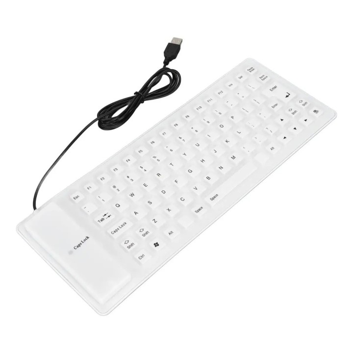Teclado Flexible Silicona Usb Impermeable Gamer Ergonomico