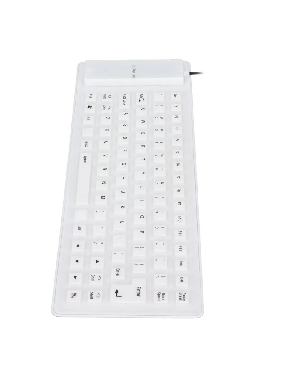 Teclado Flexible Silicona Usb Impermeable Gamer Ergonomico