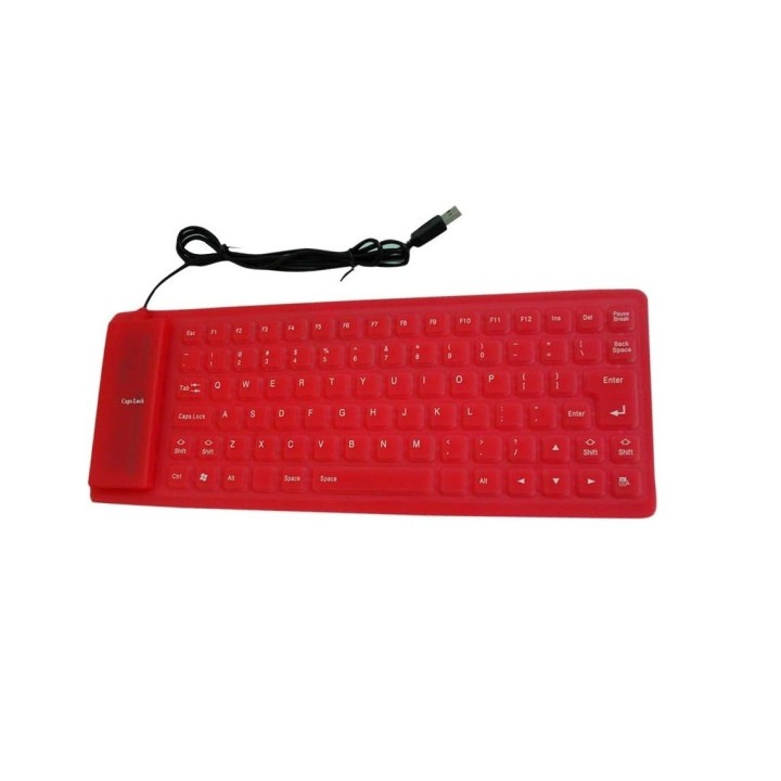 Teclado Flexible Silicona Usb Impermeable Gamer Ergonomico