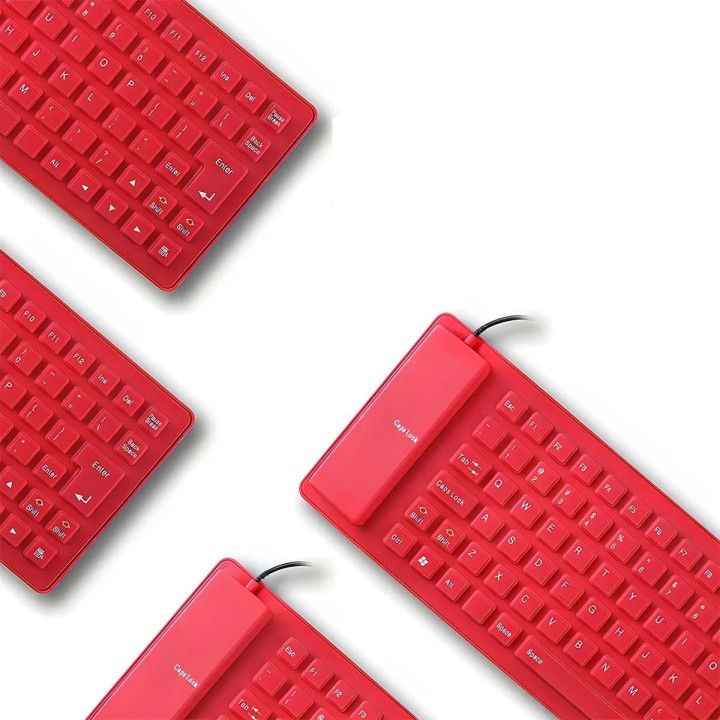 Teclado Flexible Silicona Usb Impermeable Gamer Ergonomico