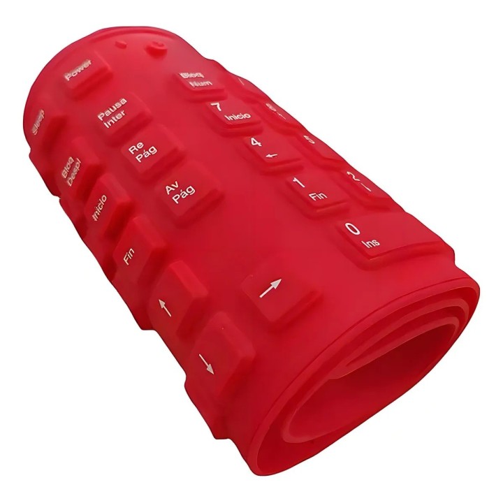 Teclado Flexible Silicona Usb Impermeable Gamer Ergonomico